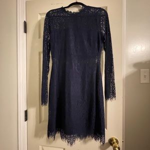 Blue lace dress